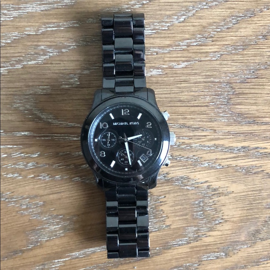 Black Ceramic Michael Kors Watch